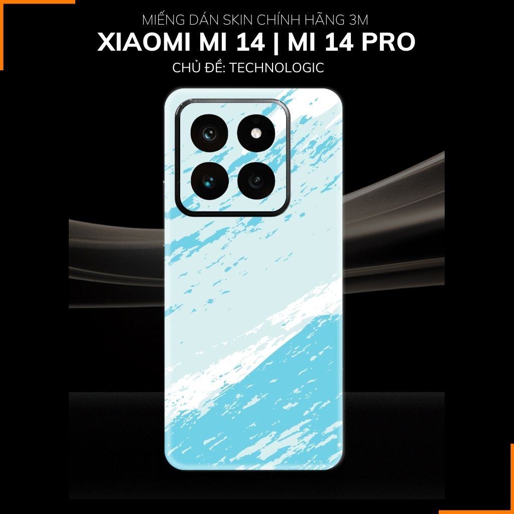 Dán skin điện thoại Xiaomi Mi 14 , Mi 14 Pro full body và camera nhập khẩu chính hãng USA in hình TECHNOLOGIC - SKD T06 phụ kiện điện thoại huỳnh tân store