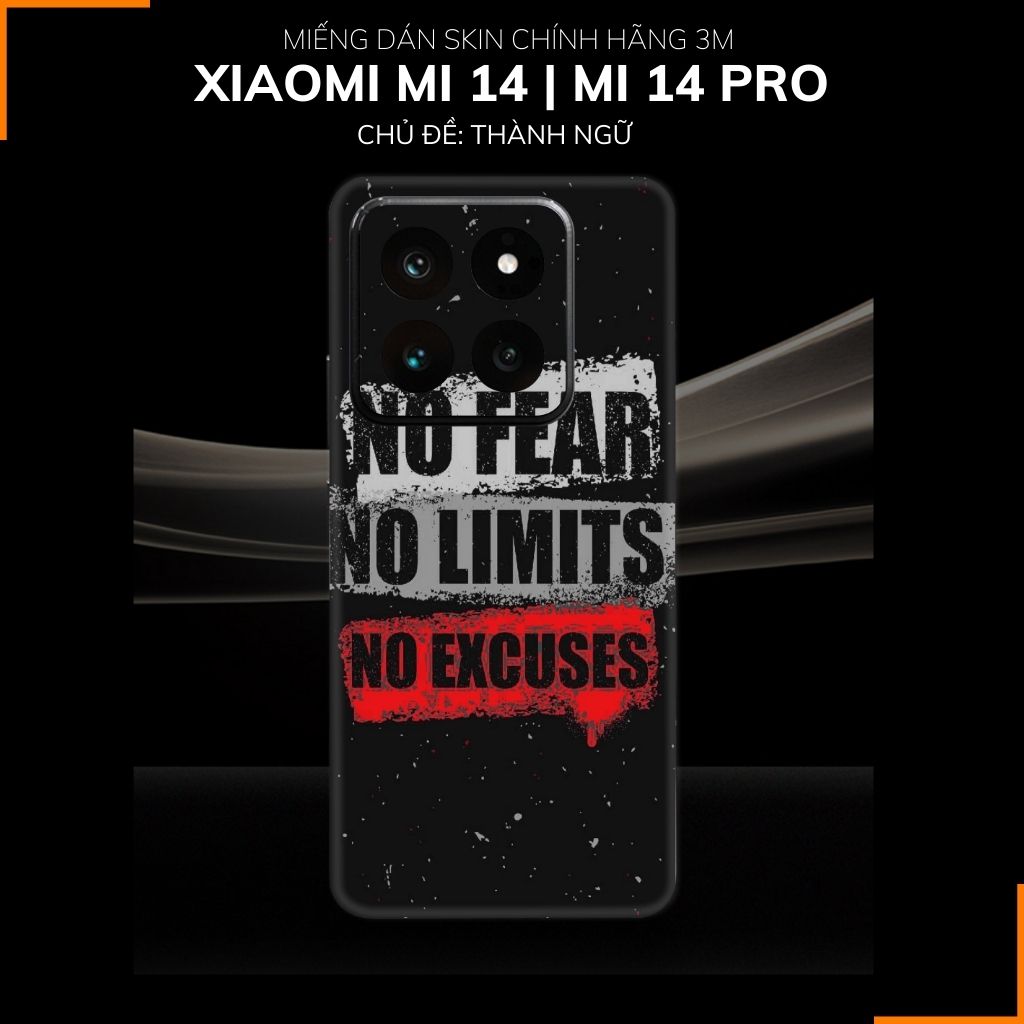 Dán skin điện thoại Xiaomi Mi 14 , Mi 14 Pro full body và camera nhập khẩu chính hãng USA in hình THÀNH NGỮ - SKD K06 phụ kiện điện thoại huỳnh tân store