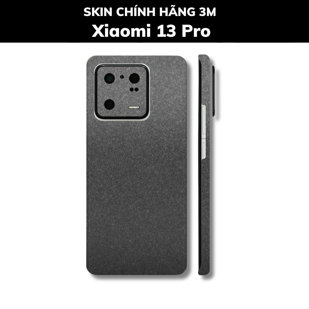 Skin 3m Mi 13 Ultra, Mi 13 Pro, Mi 13  full body và camera nhập khẩu chính hãng USA phụ kiện điện thoại huỳnh tân store - Dark Grey - Warp Skin Collection