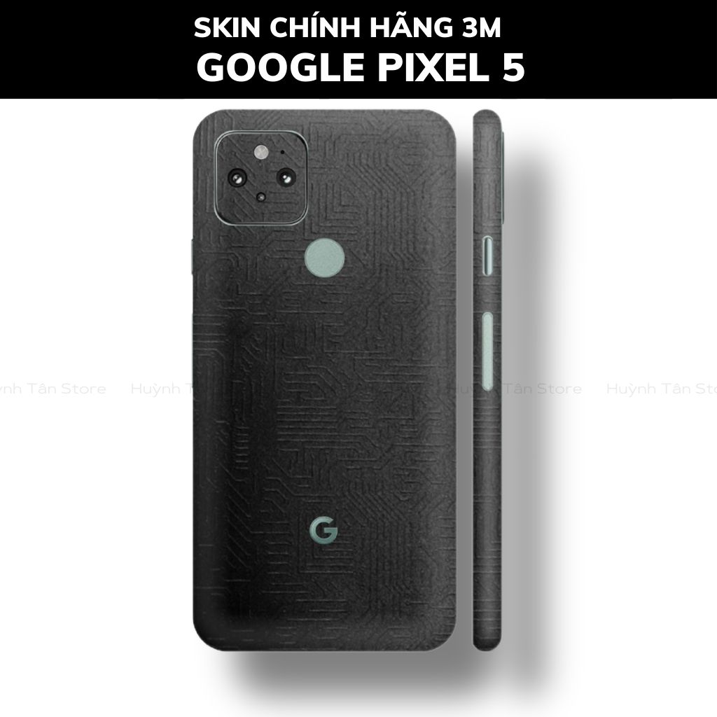 Skin 3m Google Pixel 5, Pixel 5A, Pixel 4A, Pixel 4A 5G full body và camera nhập khẩu chính hãng USA phụ kiện điện thoại huỳnh tân store - Electronic Black 2022 - Warp Skin Collection