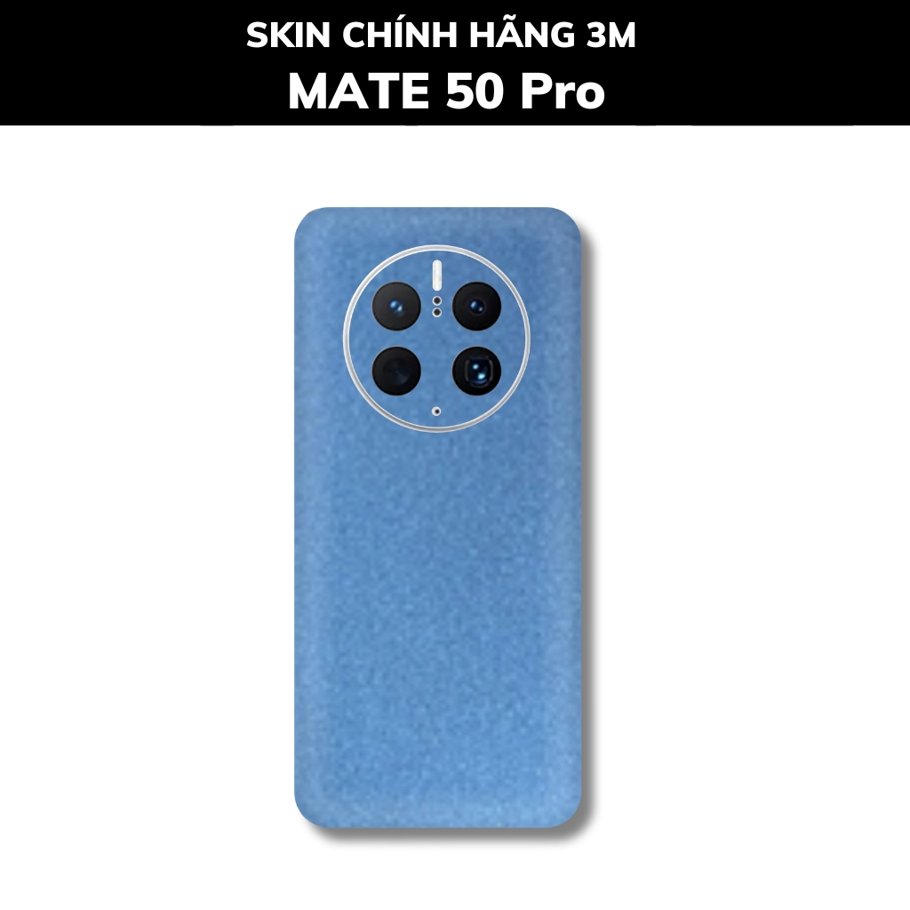 Dán skin điện thoại Huawei Mate 50 Pro full body và camera nhập khẩu chính hãng USA phụ kiện điện thoại huỳnh tân store - Dove Blue Metallic - Warp Skin Collection