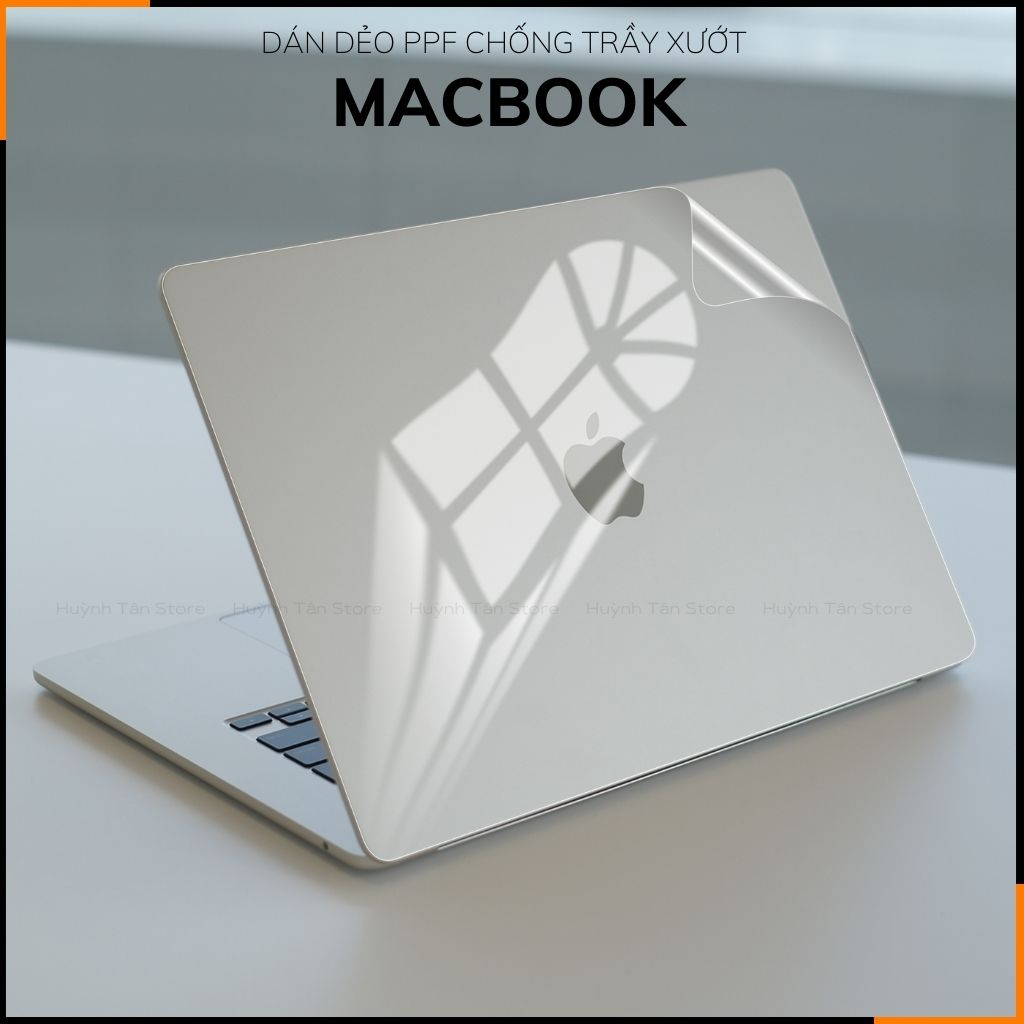 Dán dẻo PPF macbook pro, macbook air trong suốt hoặc nhám chống trầy xướt, bảo vệ phụ kiện điện thoại huỳnh tân store