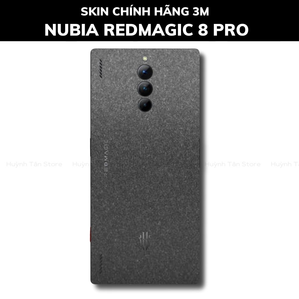 Skin 3m Nubia Redmagic 8 Pro, 8 Pro Plus full body và camera nhập khẩu chính hãng USA phụ kiện điện thoại huỳnh tân store - Dark Grey- Warp Skin Collection