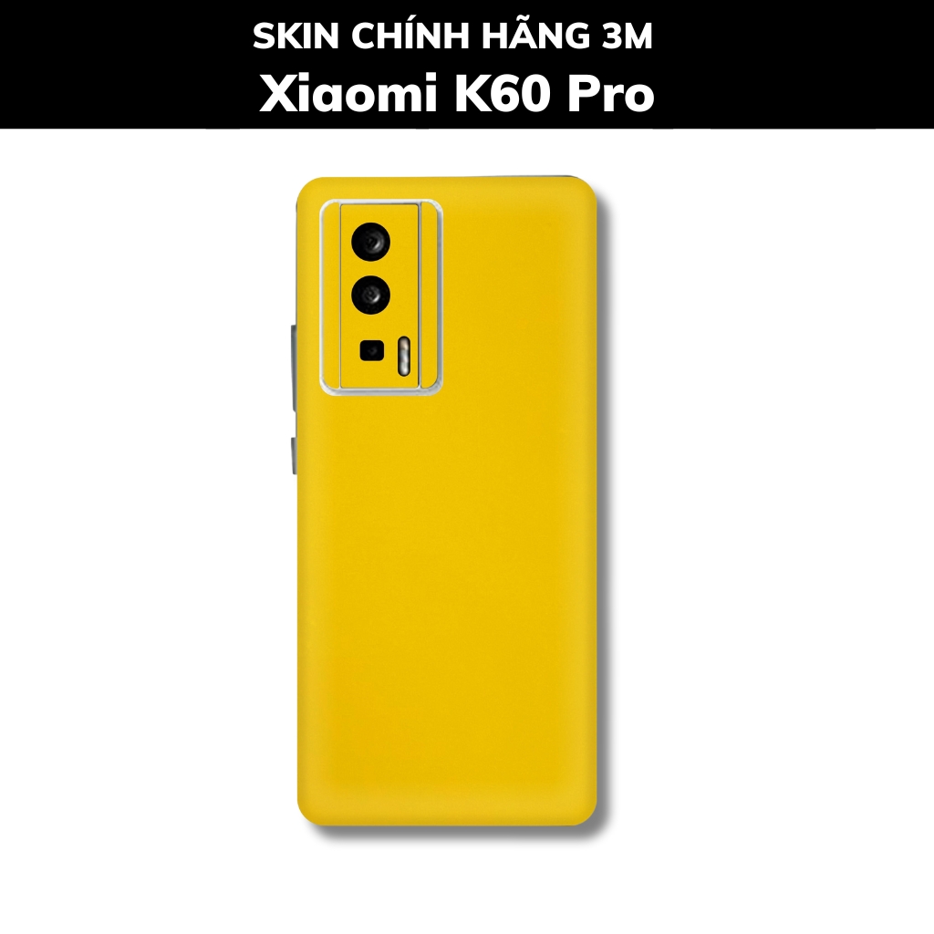 Skin 3m K60, K60 Pro full body và camera nhập khẩu chính hãng USA phụ kiện điện thoại huỳnh tân store - Yellow Gloss - Warp Skin Collection