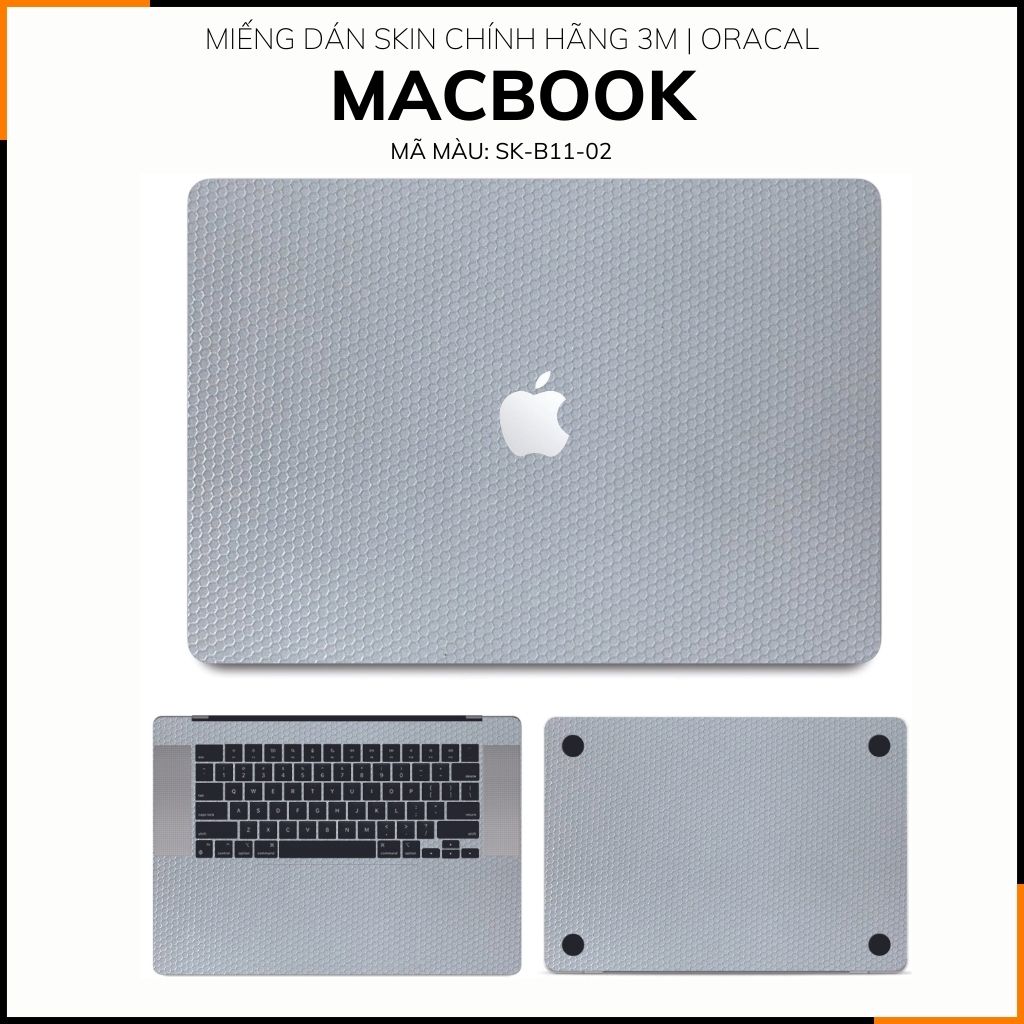 Dán skin macbook pro, macbook air chính hãng 3M nhập khẩu USA - SKIN 3M - MACBOOK - MATRIXWHITE - SK-B11-02 phụ kiện điện thoại huỳnh tân store