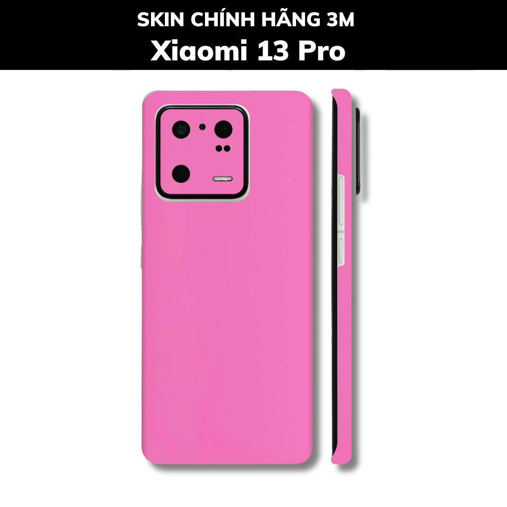 Skin 3m Mi 13 Ultra, Mi 13 Pro, Mi 13  full body và camera nhập khẩu chính hãng USA phụ kiện điện thoại huỳnh tân store - Oracal Hot Pink - Warp Skin Collection