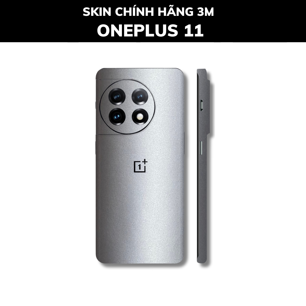 Skin 3m Oneplus 11 full body và camera nhập khẩu chính hãng USA phụ kiện điện thoại huỳnh tân store - Aluminum White - Warp Skin Collection