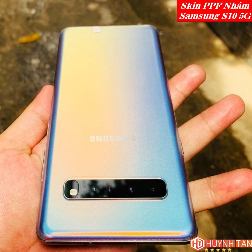 Miếng dán Skin PPF Samsung Galaxy S10 5G bề mặt Nhám chống vân tay cực tốt (Tặng 1 Miếng Dự Phòng)