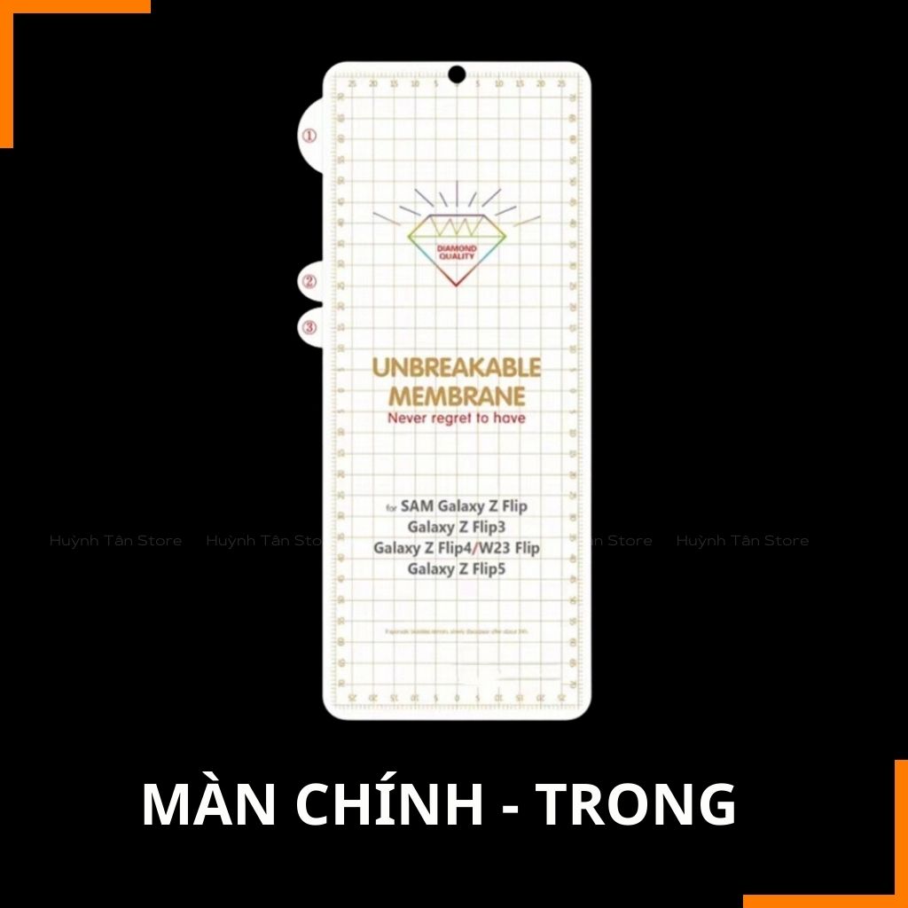 Dán màn hình z flip 5 dẻo TPU trong suốt hoặc nhám 3 lớp dễ dán bảo vệ màn hình phụ kiện điện thoại huỳnh tân store
