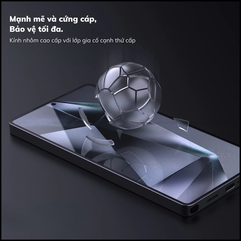 Kính Cường Lực Samsung S25 Ultra/ S25 Plus/ S25 Fold 7 trong suốt, chống nhìn trộm Nillkin Cảm Ứng Vân Tay Siêu Nhạy Kèm Khung Trợ Dán