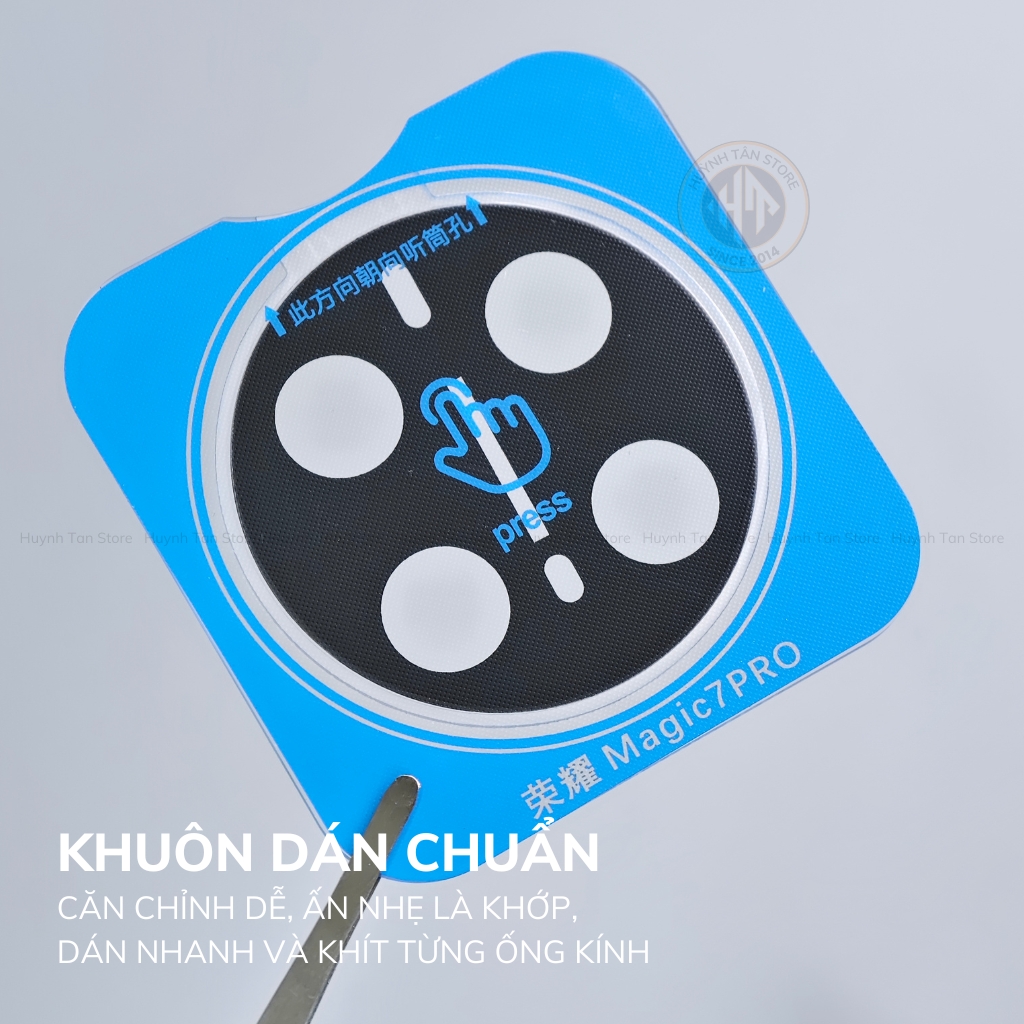 Kính cường lực camera Honor Magic 7 Pro FULL ĐEN chống chói công nghệ AR có khung tự dán bảo vệ toàn diện phụ kiện huỳnh tân store