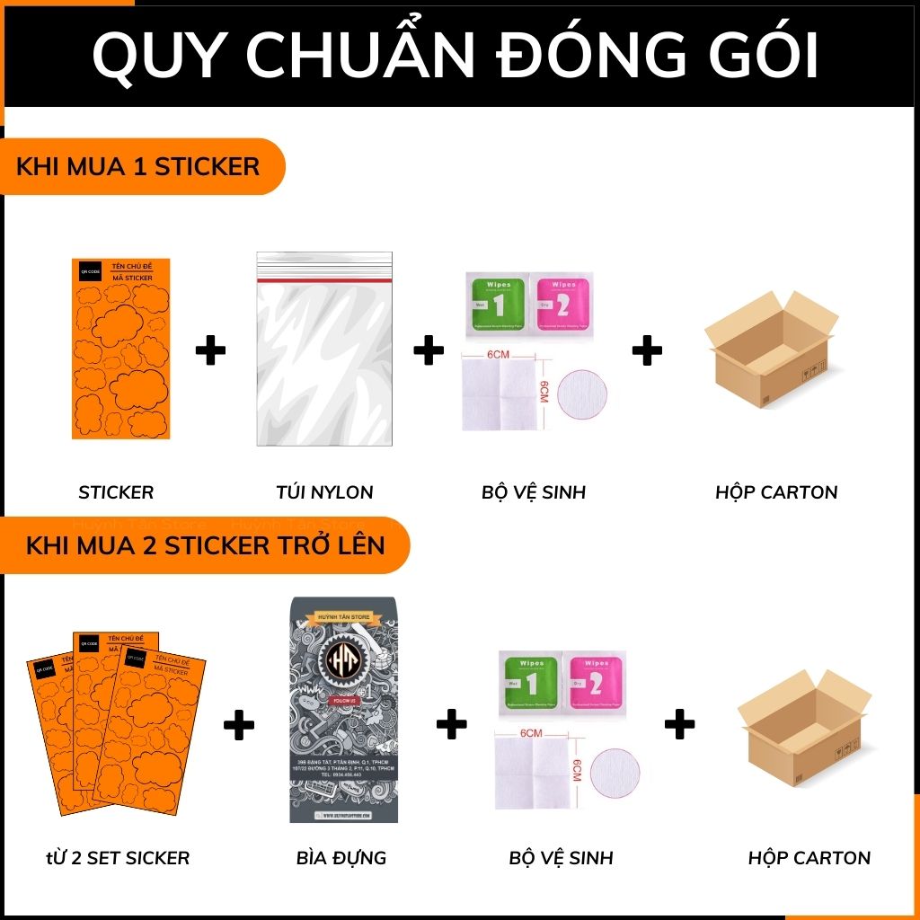 Sticker Animal ST G01 chống thấm xước dán trên mọi bề mặt dễ dàng gỡ bỏ không để lại keo phụ kiện huỳnh tân store