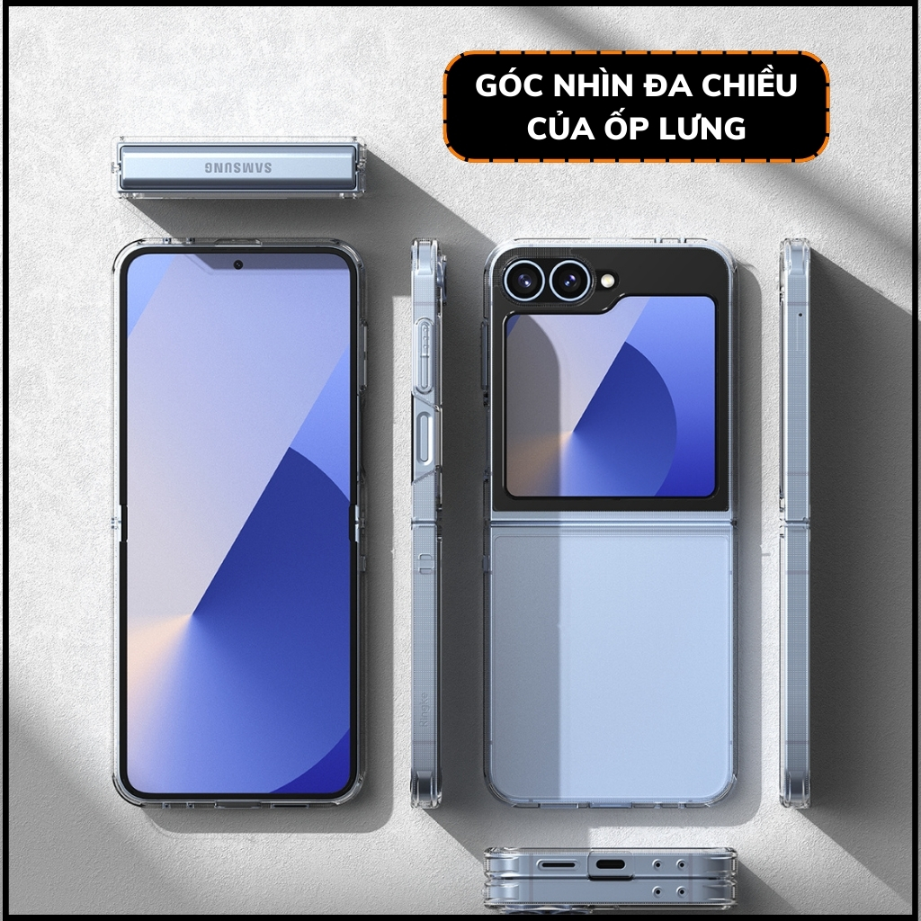 Ốp lưng z flip 6 RINGKE chính hãng trong suốt chống sốc FUSION X chống ố vàng phụ kiện huỳnh tân store