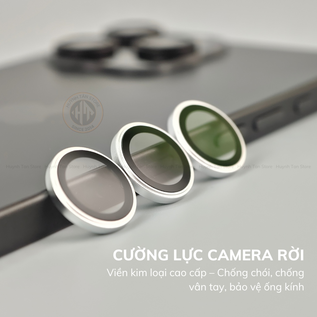 Kính cường lực lens camera Iphone 16 pro max, 16 pro , 16 plus , ip 16, 15 pro max , 15 pro , 15 plus, ip 15 chống chói AR, lóp phủ AF cao cấp, có khung tự dán  phụ kiện huỳnh tân store