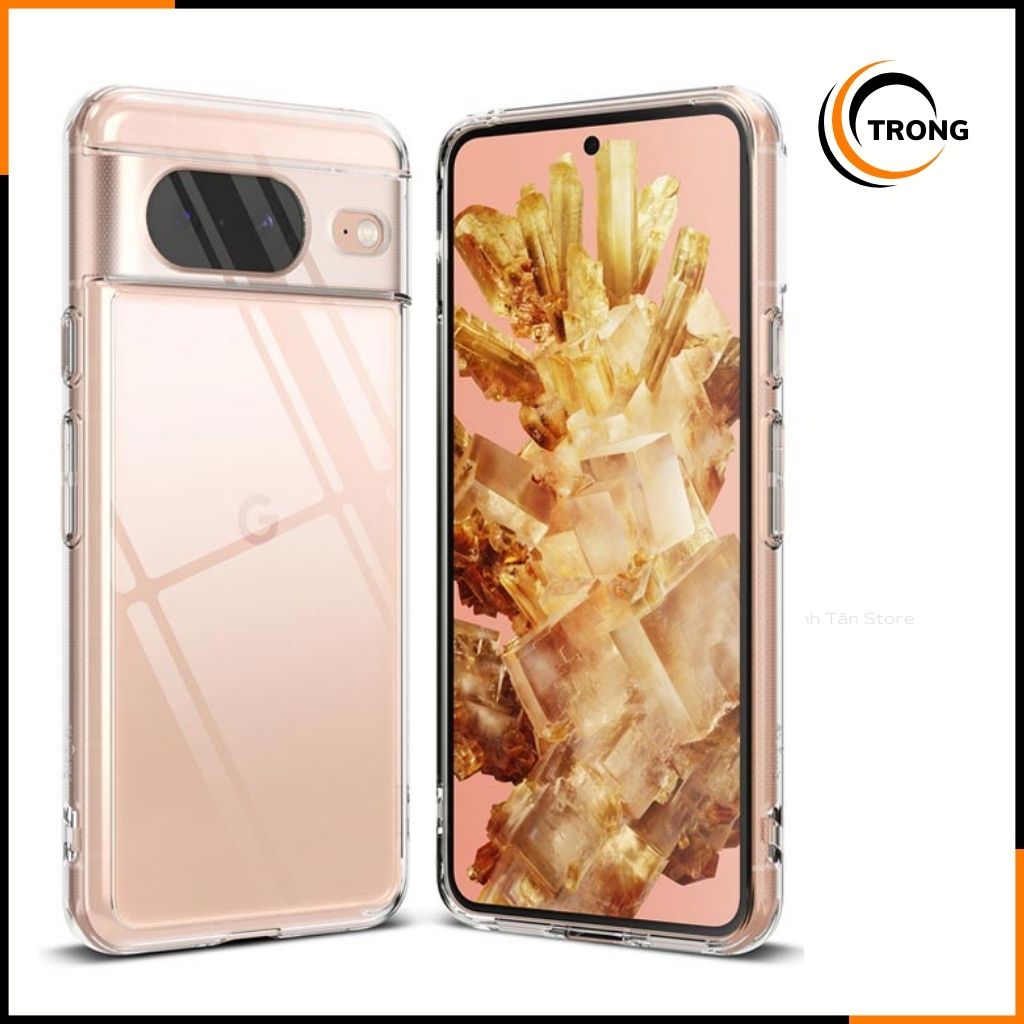 Ốp lưng google pixel 8 RINGKE chính hãng trong suốt chống sốc FUSION X chống ố vàng phụ kiện điện thoại huỳnh tân
