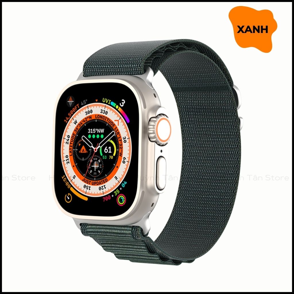 Dây đồng hồ thông minh apple watch series 9 8 7 6 5 4 3 se ultra chất liệu dệt nylon cao cấp gs series chính hãng duxducis