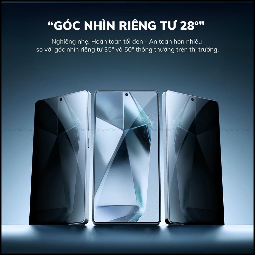 Kính Cường Lực Samsung S25 Ultra/ S25 Plus/ S25 Fold 7 trong suốt, chống nhìn trộm Nillkin Cảm Ứng Vân Tay Siêu Nhạy Kèm Khung Trợ Dán