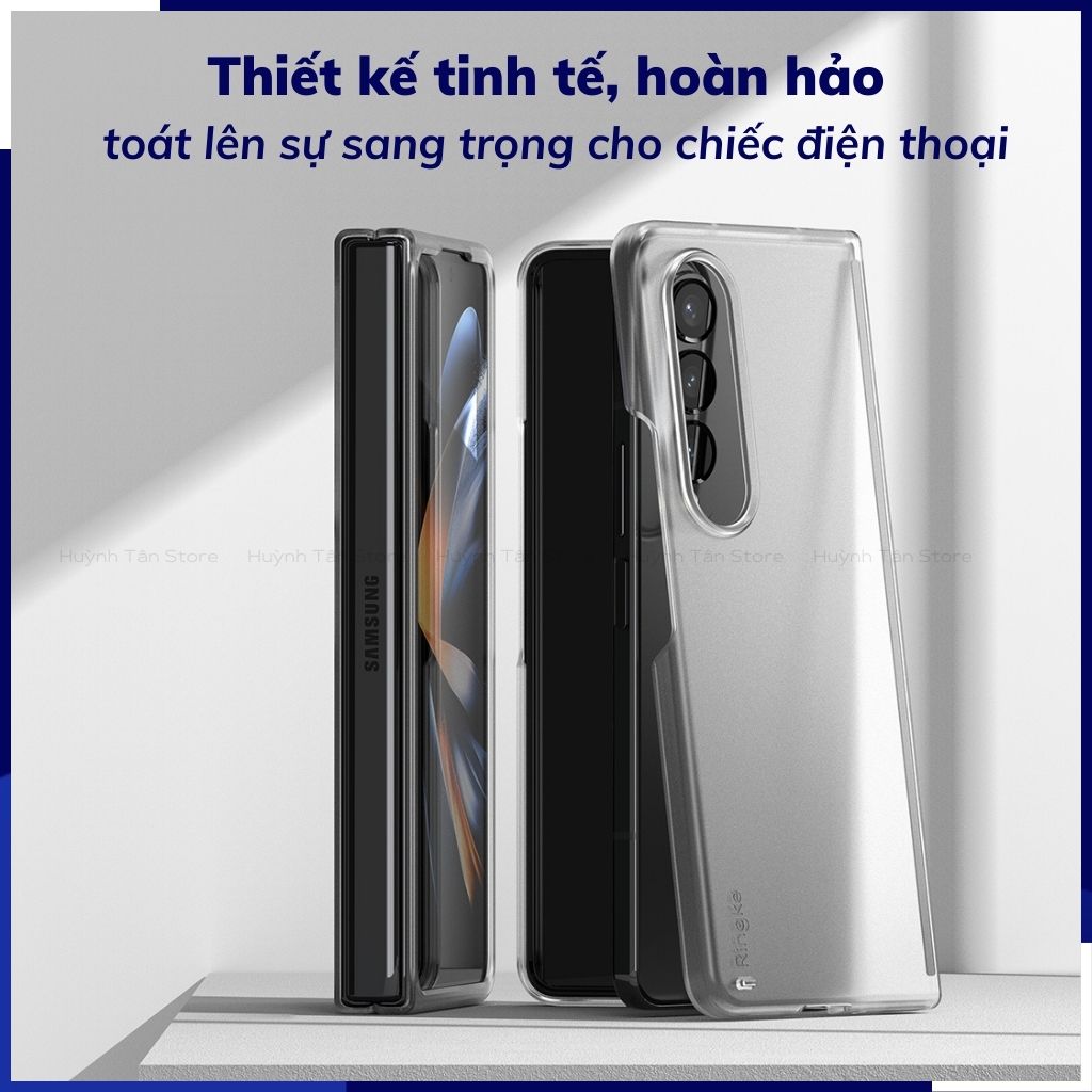Ốp lưng samsung z fold 4 trong suốt và nhám mờ chống sốc Ringke Fusion chính hãng Korea bảo vệ camera huỳnh tân store