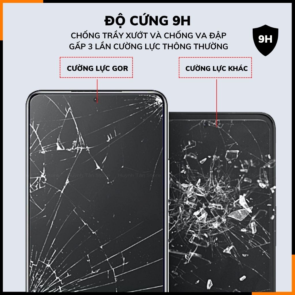 Kính cường lực trong suốt Vivo X300 Pro , X200 Pro Mini , X200s , X100s  KHÔNG FULL MÀN chống bám vân tay chính hãng GOR