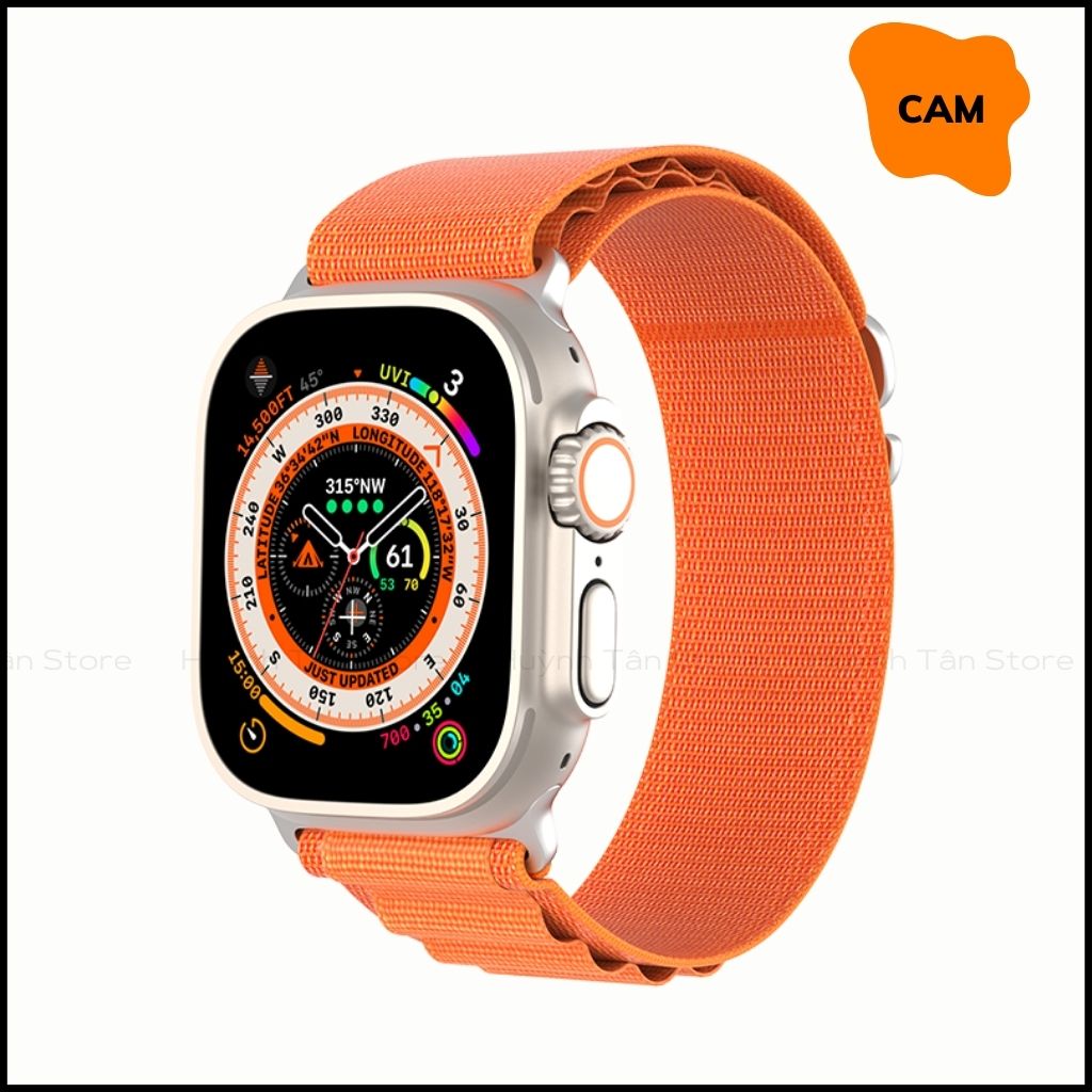Dây đồng hồ thông minh apple watch series 9 8 7 6 5 4 3 se ultra chất liệu dệt nylon cao cấp gs series chính hãng duxducis