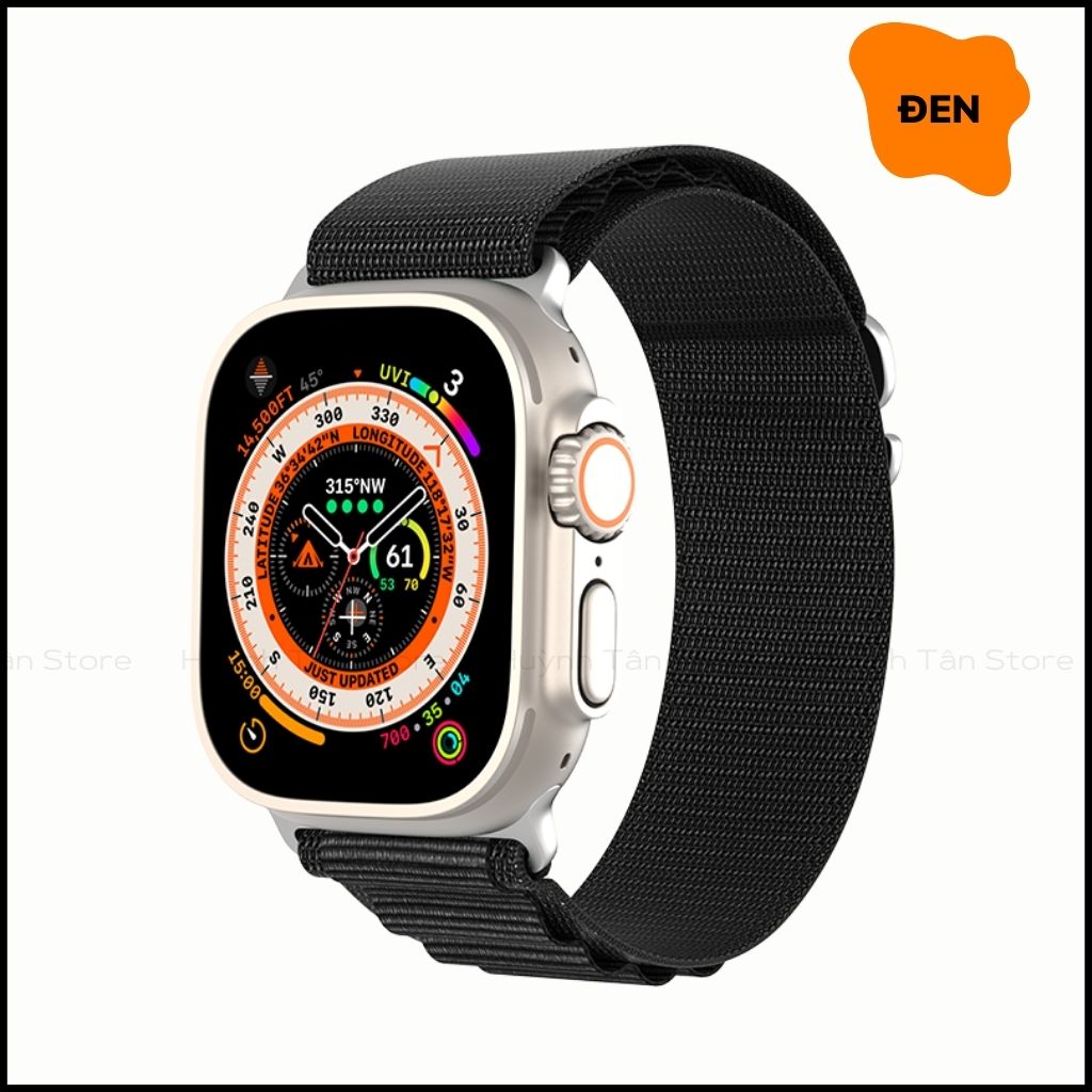 Dây đồng hồ thông minh apple watch series 9 8 7 6 5 4 3 se ultra chất liệu dệt nylon cao cấp gs series chính hãng duxducis