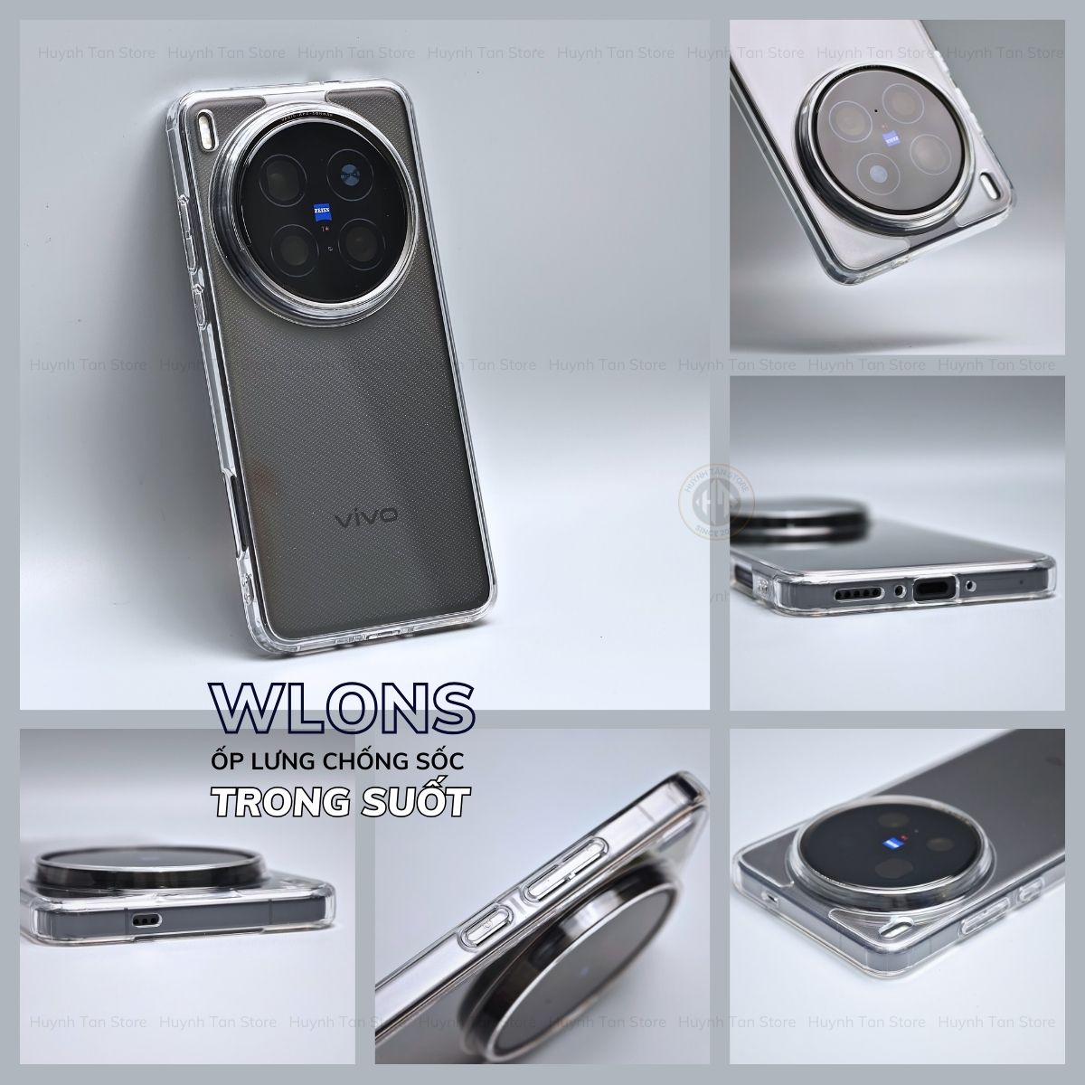 Ốp lưng vivo x200 ultra x200s x200 pro mini x100 pro chống sốc chính hãng WLONS phụ kiện huỳnh tân store