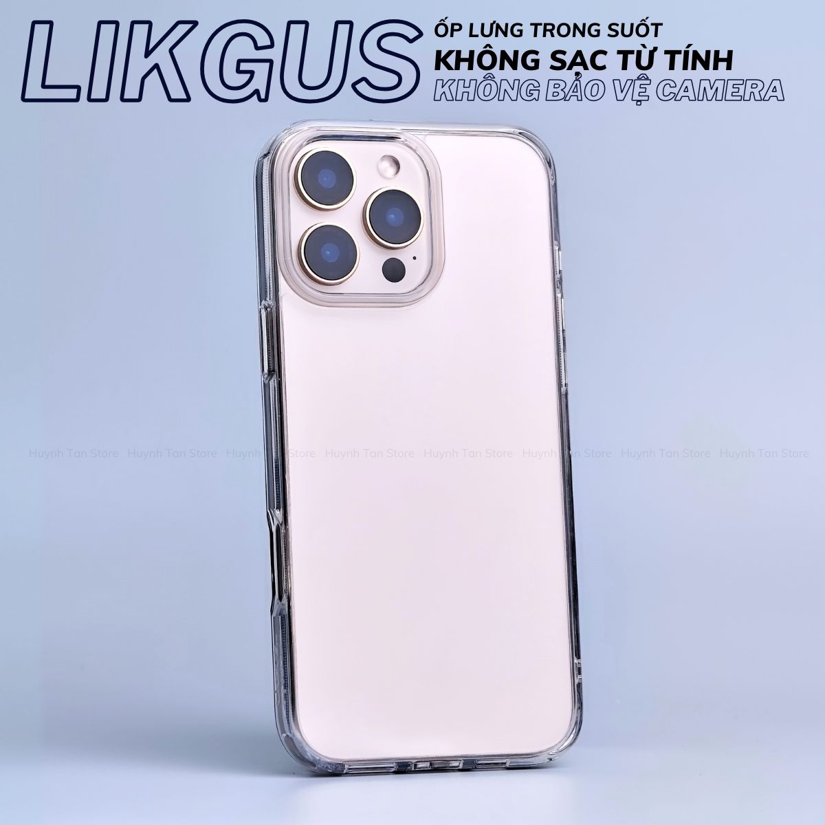 Ốp lưng trong suốt cho iphone 17 promax ip16 pro max 15 14 hãng Lin Likgus hỗ vòng magsafe phụ kiện điện thoại huỳnh tân store