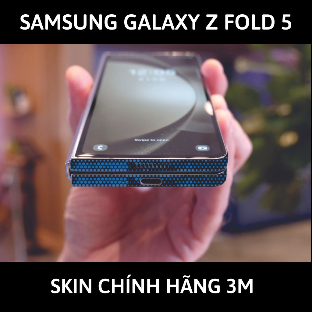 dán skin 3m samsung galaxy z fold 5 full body, camera phụ kiện điện thoại huỳnh tân store - Mamba Blue