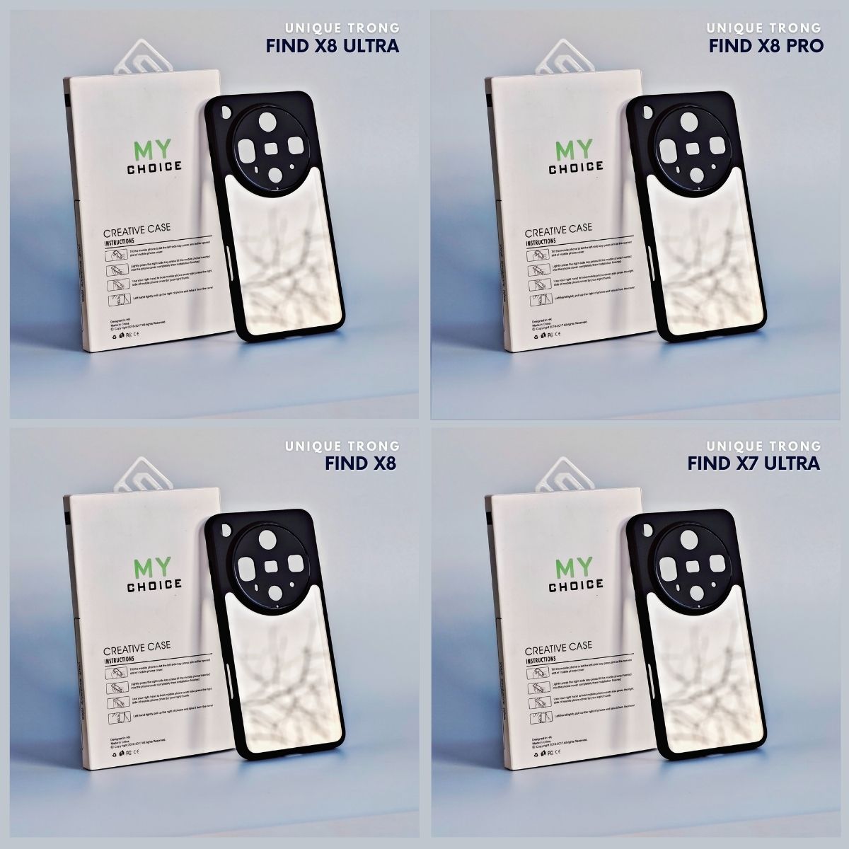 Ốp lưng oppo find x8 ultra x8 pro x8s plus x7 ultra chống sốc chống vân tay UNIQUE bảo vệ camera phụ kiện huỳnh tân store