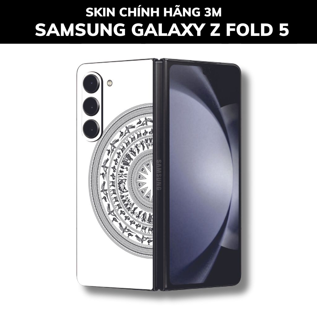 dán skin 3m samsung galaxy z fold 5 full body, camera phụ kiện điện thoại huỳnh tân store - Trống Đồng Trắng