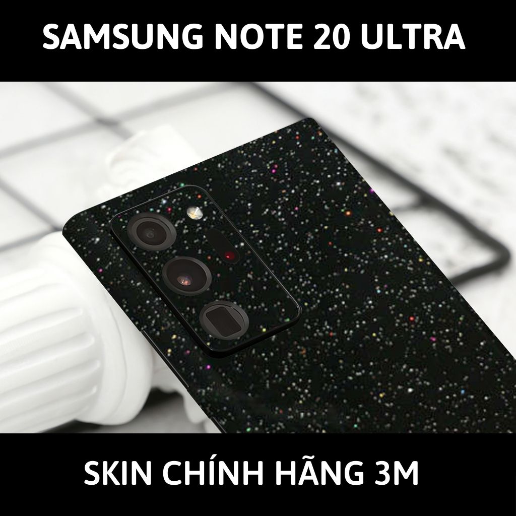 Skin 3m samsung galaxy note 20, note 20 ultra full body và camera nhập khẩu chính hãng USA phụ kiện điện thoại huỳnh tân store - Galaxy Black - Warp Skin Collection