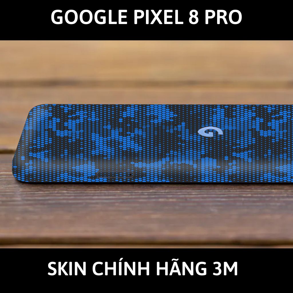 Dán skin điện thoại Pixel 8, Pixel 8 Pro full body và camera nhập khẩu chính hãng USA phụ kiện điện thoại huỳnh tân store - MAMBA BLUE - Warp Skin Collection