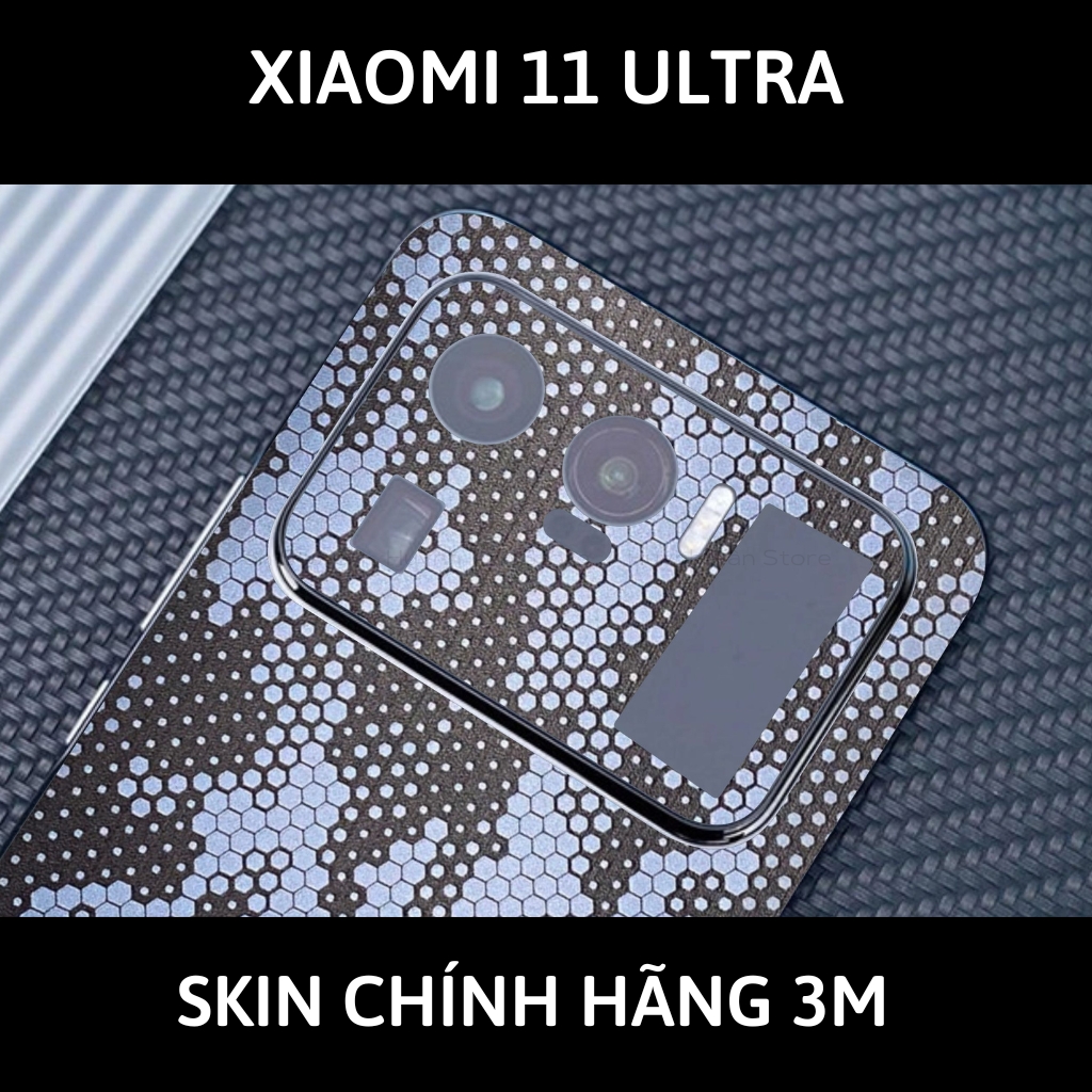 Skin 3m Mi 11 Ultra full body và camera nhập khẩu chính hãng USA phụ kiện điện thoại huỳnh tân store - Mamba Light Blue - Warp Skin Collection