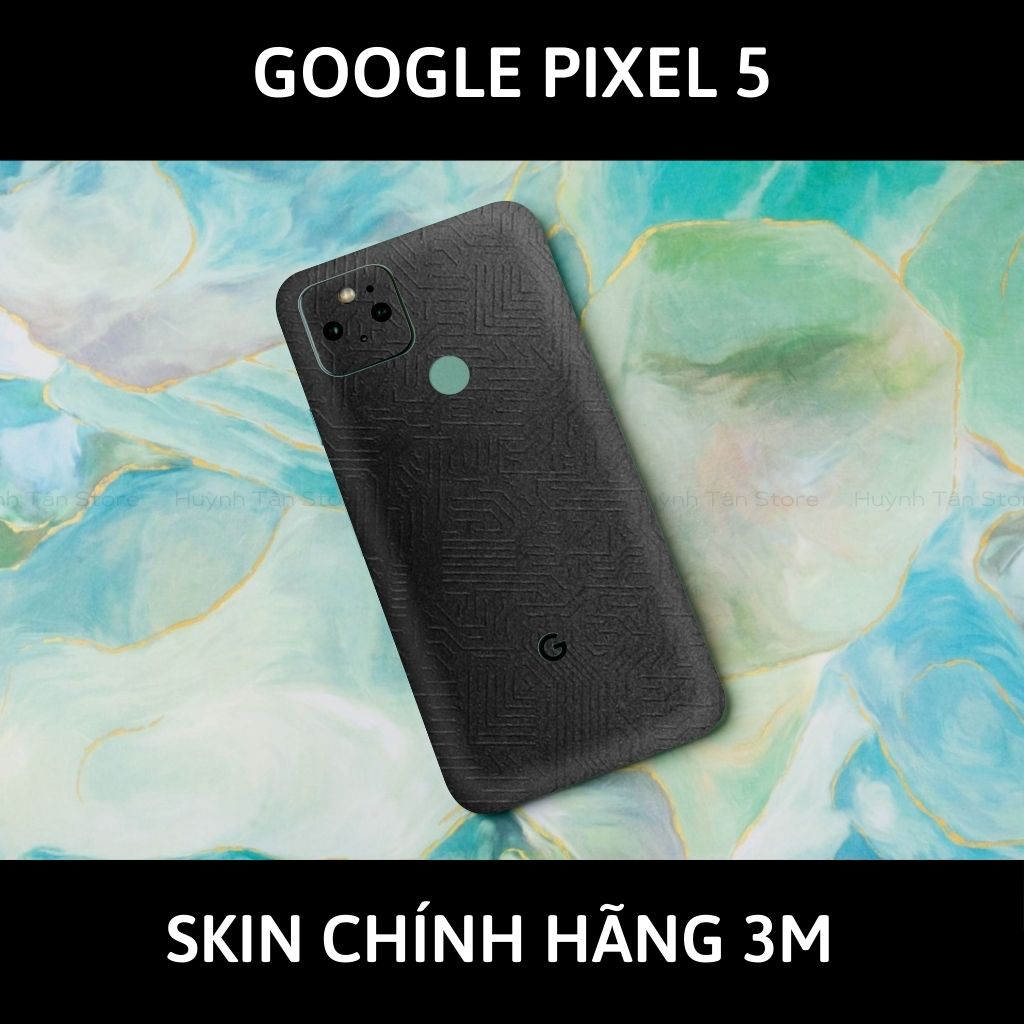 Skin 3m Google Pixel 5, Pixel 5A, Pixel 4A, Pixel 4A 5G full body và camera nhập khẩu chính hãng USA phụ kiện điện thoại huỳnh tân store - Electronic Black 2022 - Warp Skin Collection