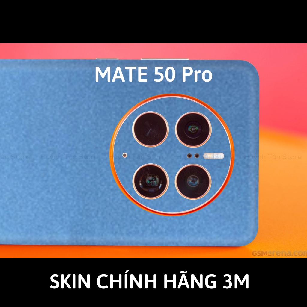 Dán skin điện thoại Huawei Mate 50 Pro full body và camera nhập khẩu chính hãng USA phụ kiện điện thoại huỳnh tân store - Dove Blue Metallic - Warp Skin Collection