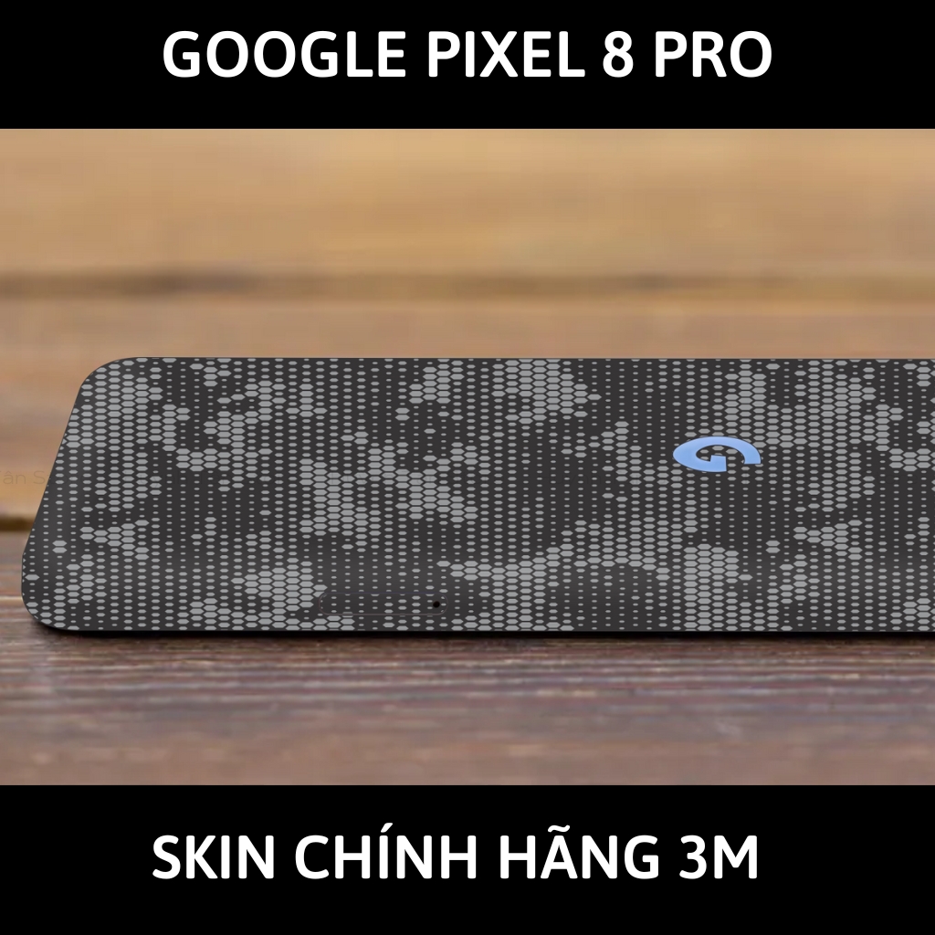 Dán skin điện thoại Pixel 8, Pixel 8 Pro full body và camera nhập khẩu chính hãng USA phụ kiện điện thoại huỳnh tân store - Mamba Grey - Warp Skin Collection