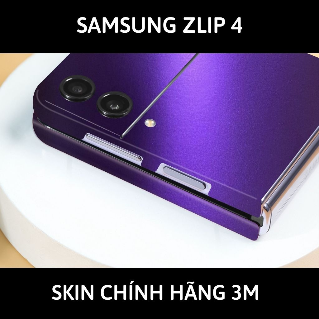 Skin 3m samsung galaxy Z Flip 4, Z Flip 3, Z Flip full body và camera nhập khẩu chính hãng USA phụ kiện điện thoại huỳnh tân store - Oracal Deep Pupper - Warp Skin Collection