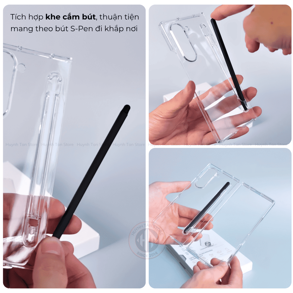 Ốp lưng samsung z fold 6 trong suốt chính hãng LIKGUS PENONE tặng kèm theo bút cảm ứng phụ kiện điện thoại huỳnh tân store