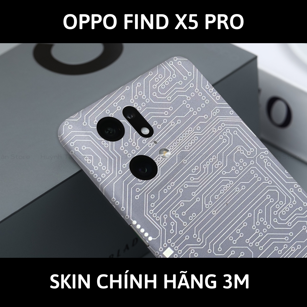 Dán skin điện thoại Oppo Find X5 Pro full body và camera nhập khẩu chính hãng USA phụ kiện điện thoại huỳnh tân store - Electronic White - Warp Skin Collection