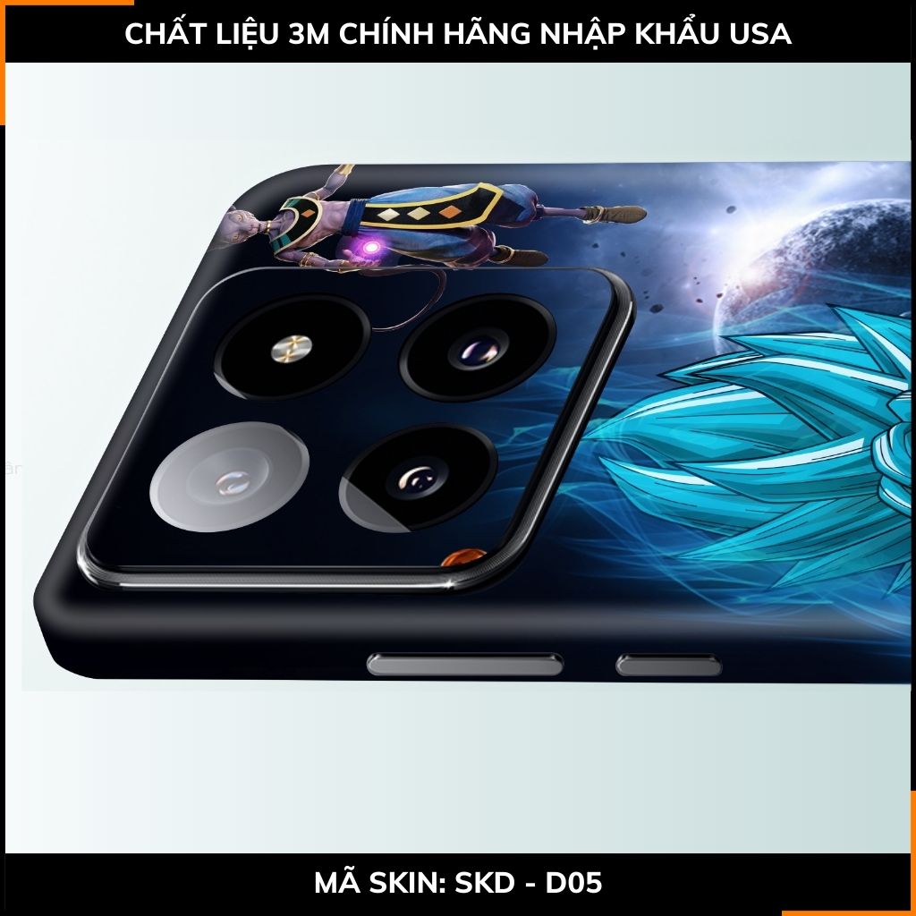 Dán skin điện thoại Xiaomi Mi 14 , Mi 14 Pro full body và camera nhập khẩu chính hãng USA in hình Dragon Ball - SKD D05 phụ kiện điện thoại huỳnh tân store