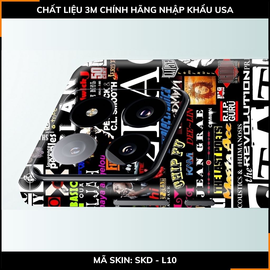 Dán skin điện thoại Xiaomi Mi 14 , Mi 14 Pro full body và camera nhập khẩu chính hãng USA in hình STICKER BOOM - SKD L10 phụ kiện điện thoại huỳnh tân store