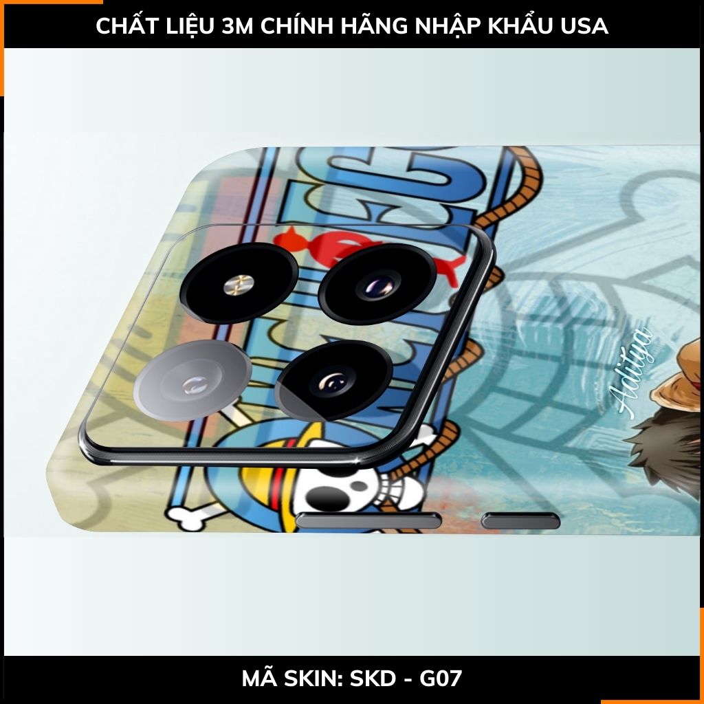 Dán skin điện thoại Xiaomi Mi 14 , Mi 14 Pro full body và camera nhập khẩu chính hãng USA in hình ONE PIECE - SKD G07 phụ kiện điện thoại huỳnh tân store