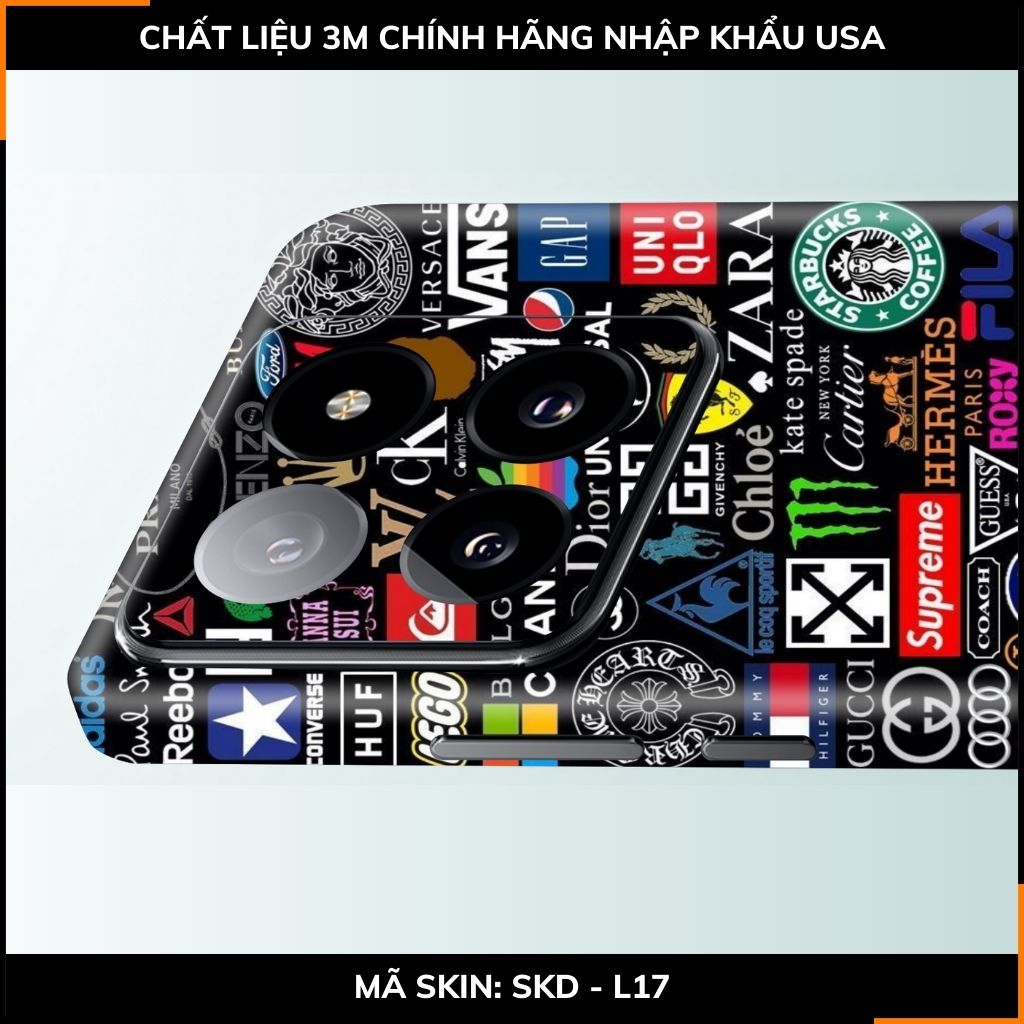 Dán skin điện thoại Xiaomi Mi 14 , Mi 14 Pro full body và camera nhập khẩu chính hãng USA in hình STICKER BOOM - SKD L17 phụ kiện điện thoại huỳnh tân store