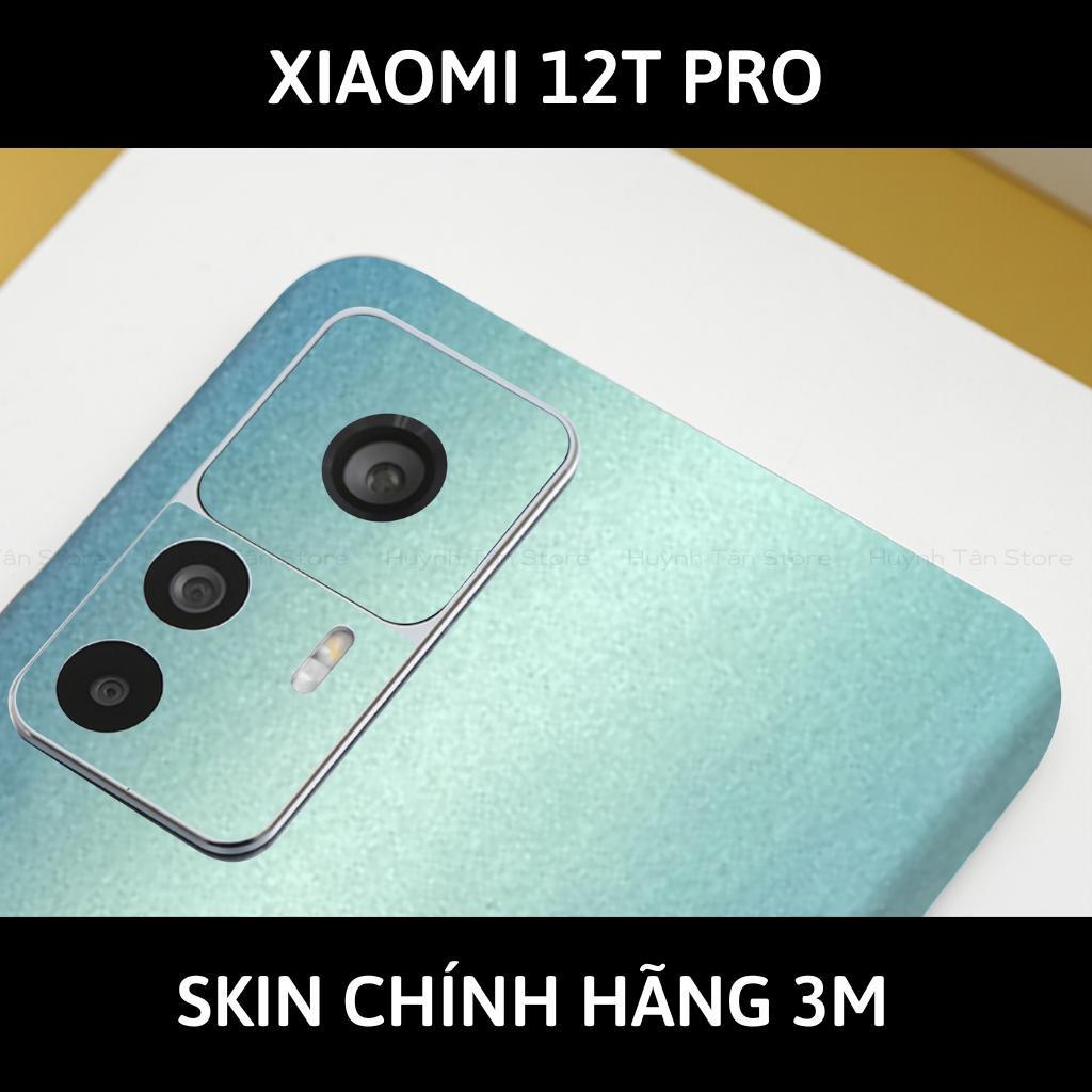 Skin 3m Mi 12T, Mi 12T Pro, K50 Ultra full body và camera nhập khẩu chính hãng USA phụ kiện điện thoại huỳnh tân store - Oracal Blue Yellow - Warp Skin Collection