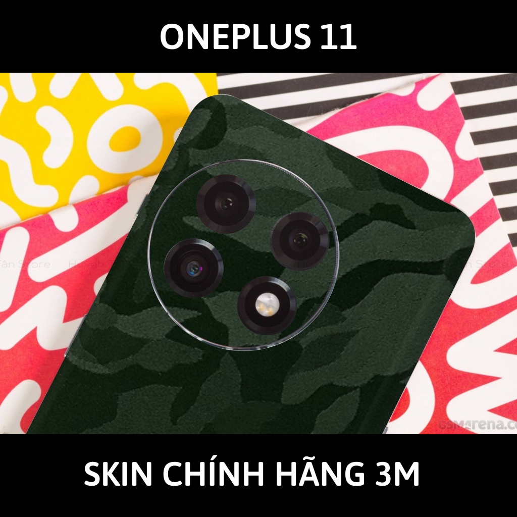 Skin 3m Oneplus 11 full body và camera nhập khẩu chính hãng USA phụ kiện điện thoại huỳnh tân store - Camo Green - Warp Skin Collection