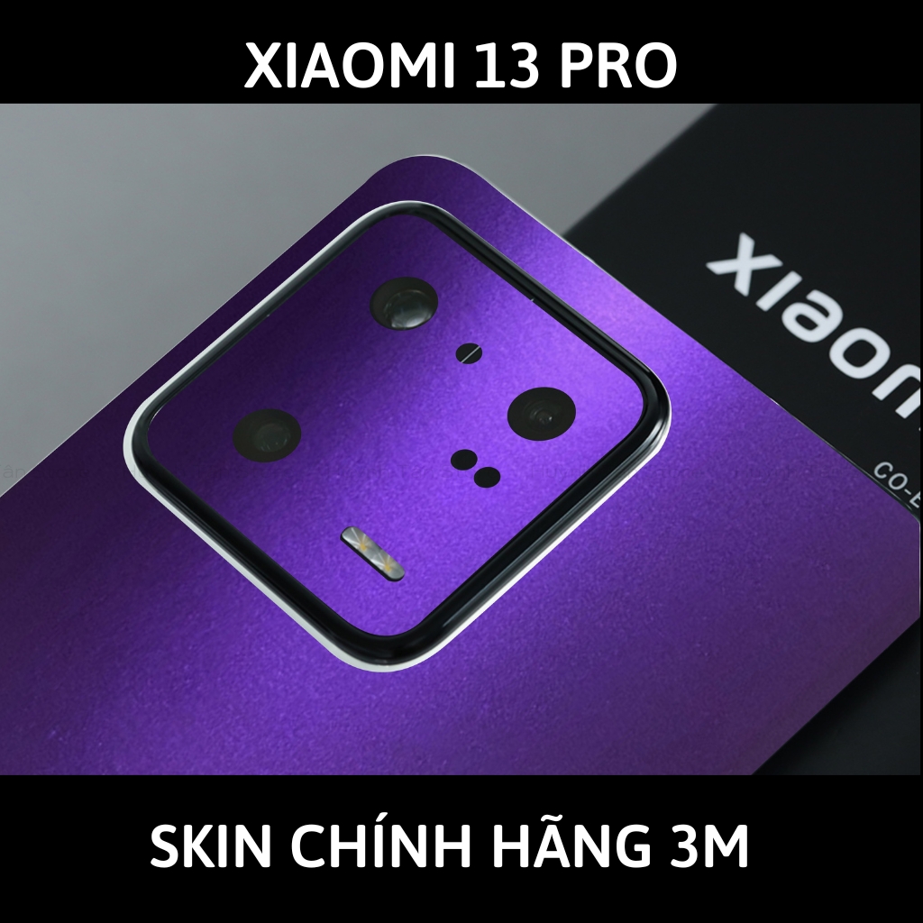 Skin 3m Mi 13 Ultra, Mi 13 Pro, Mi 13  full body và camera nhập khẩu chính hãng USA phụ kiện điện thoại huỳnh tân store - Oracal Deep Pupper - Warp Skin Collection