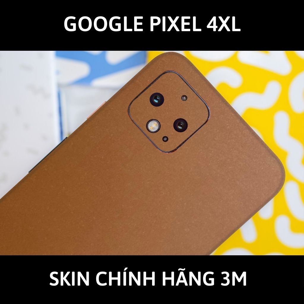 Skin 3m google Pixel 4XL, Pixel 4 full body và camera nhập khẩu chính hãng USA phụ kiện điện thoại huỳnh tân store - Caramel - Warp Skin Collection