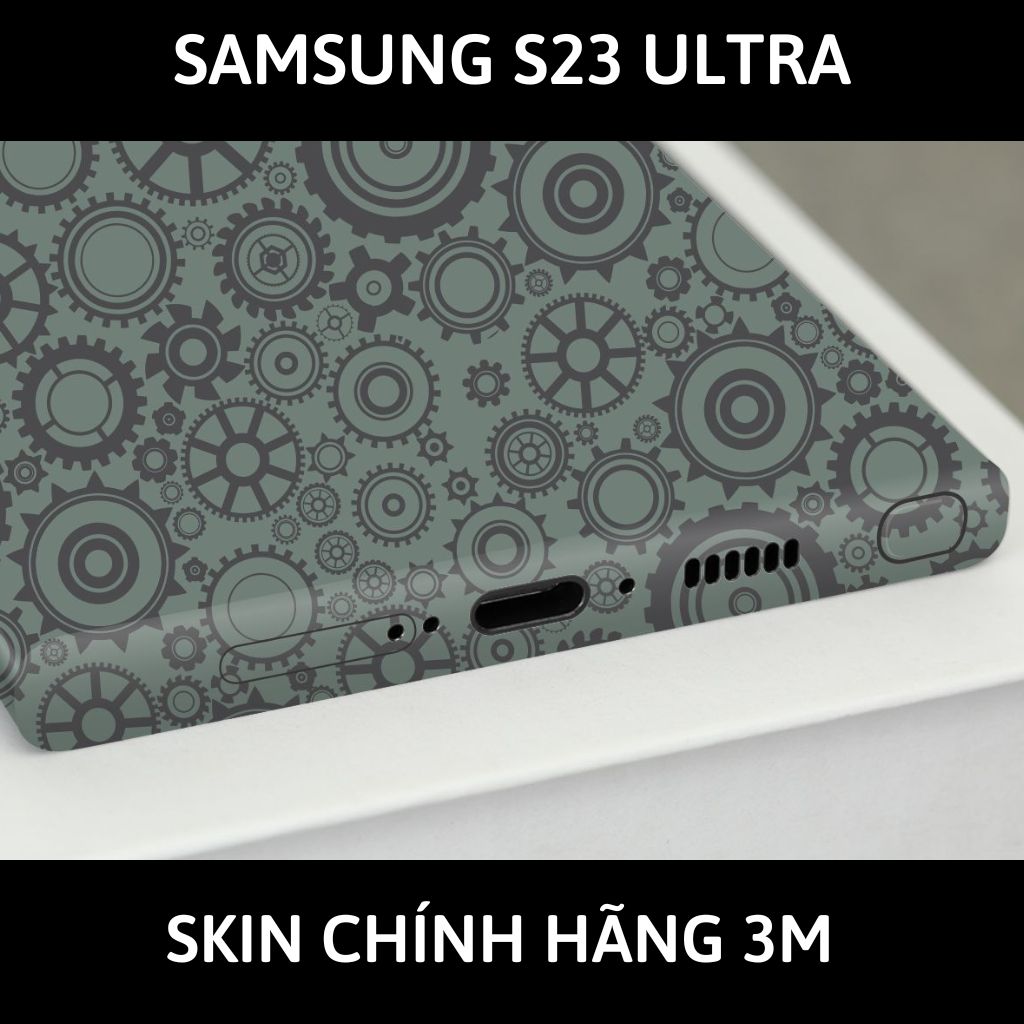Dán skin điện thoại Samsung S23 Ultra full body và camera nhập khẩu chính hãng USA phụ kiện điện thoại huỳnh tân store - BÁNH RĂNG - Warp Skin Collection