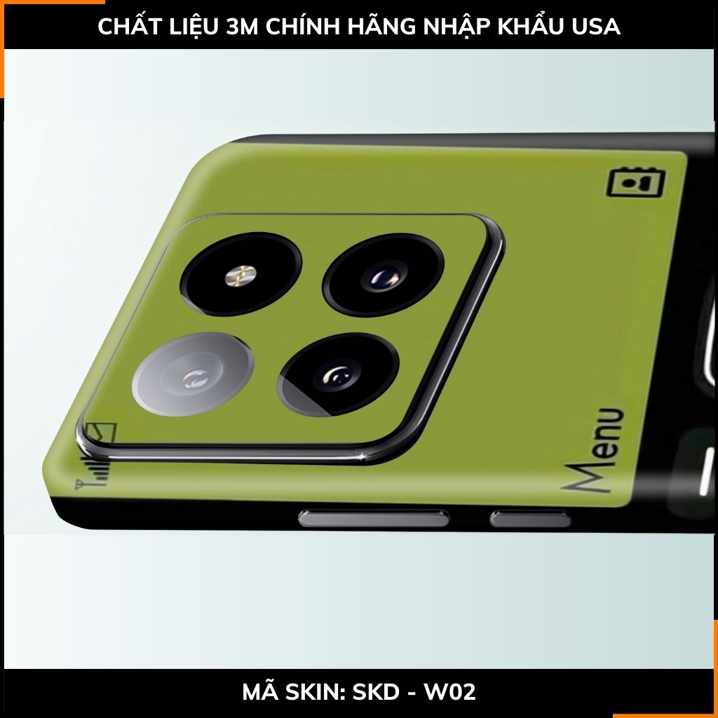 Dán skin điện thoại Xiaomi Mi 14 , Mi 14 Pro full body và camera nhập khẩu chính hãng USA in hình UNIQUE - SKD W02 phụ kiện điện thoại huỳnh tân store