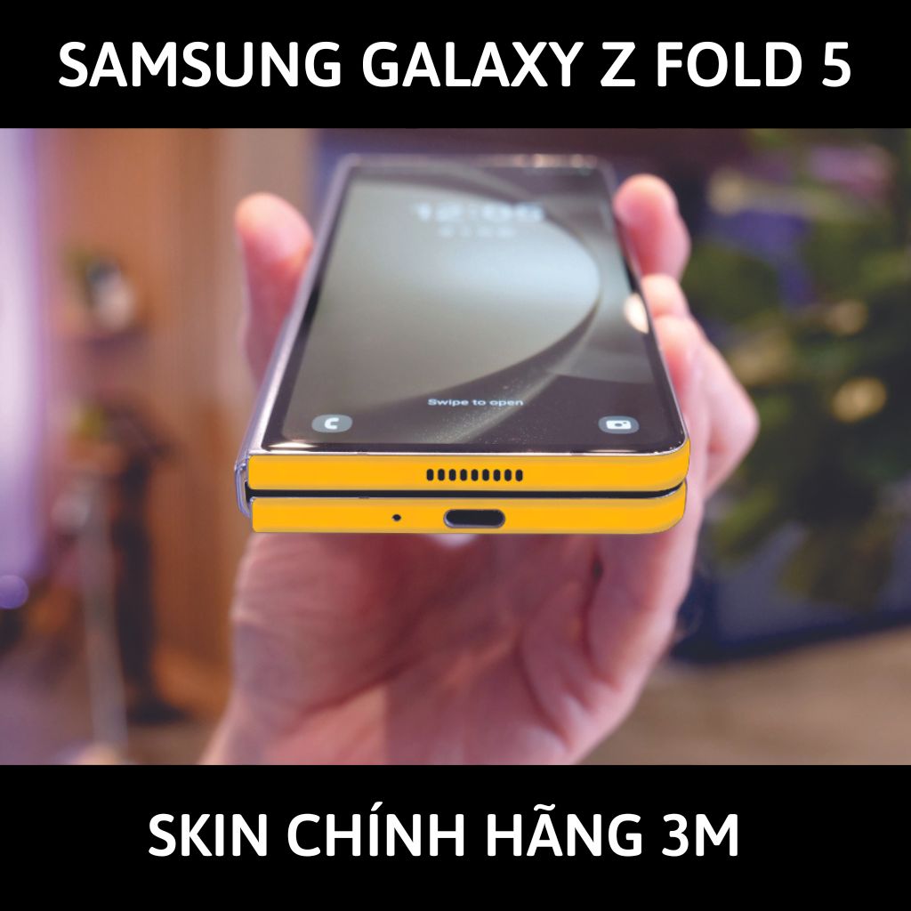 dán skin 3m samsung galaxy z fold 5 full body, camera phụ kiện điện thoại huỳnh tân store - Mustard Yellow